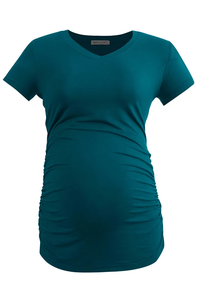 Smallshow Casual V Neck Maternity Tops