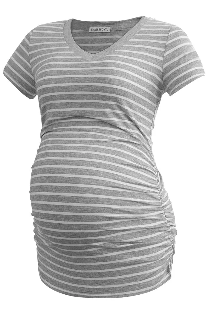 Smallshow Casual V Neck Maternity Tops