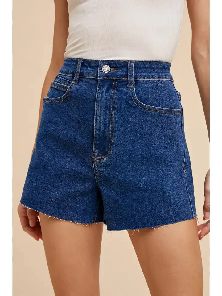 Springfield High Rise Denim Shorts