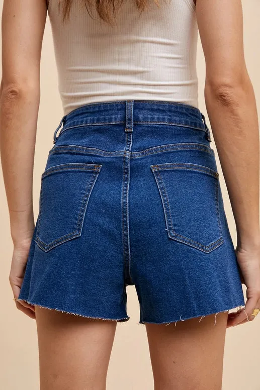 Springfield High Rise Denim Shorts