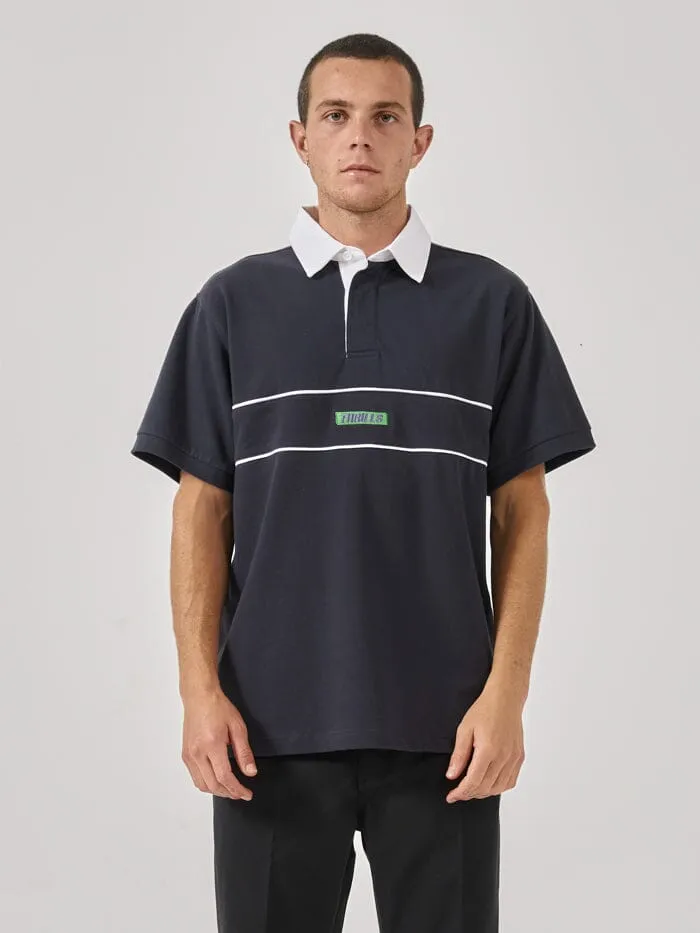 Step Up Short Sleeve Rugby Polo - Total Eclipse