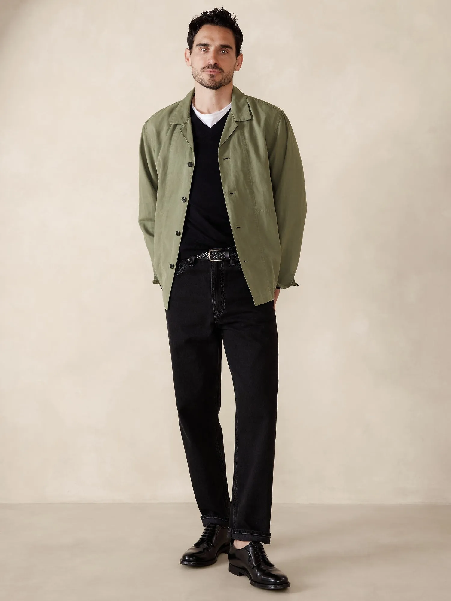 Tencel™-Linen Shirt Jacket