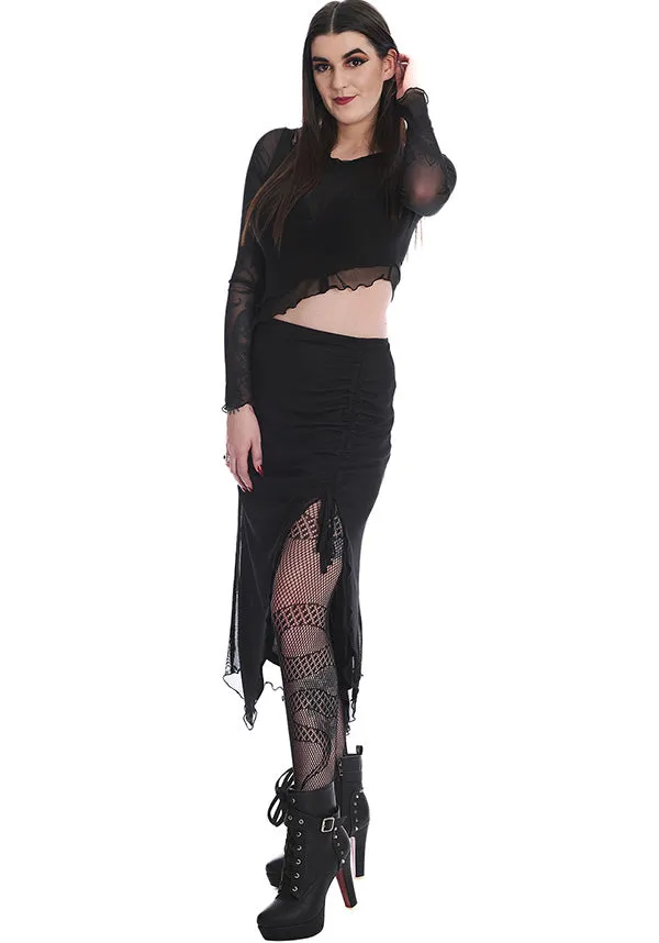 Umbra | MESH RUCHED SKIRT