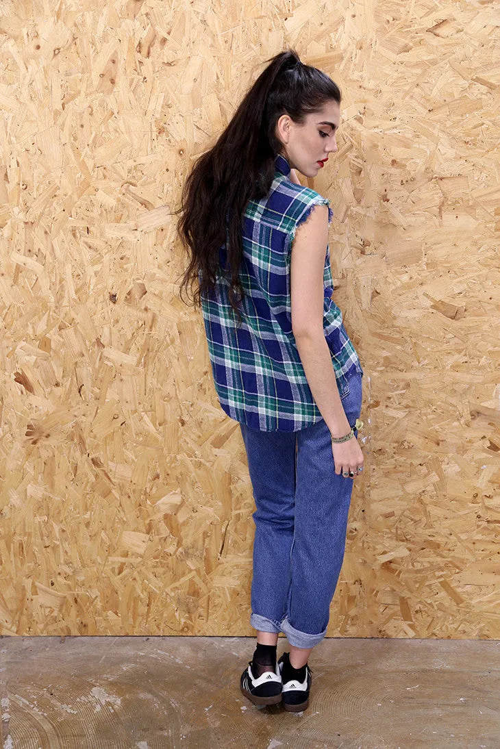Vintage Mid Blue Blue Levi 501s