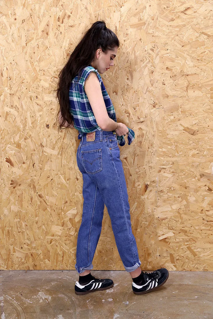 Vintage Mid Blue Blue Levi 501s