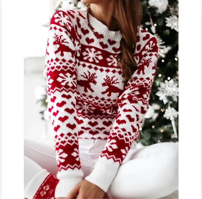 Winter Christmas Sweaters Long Sleeve