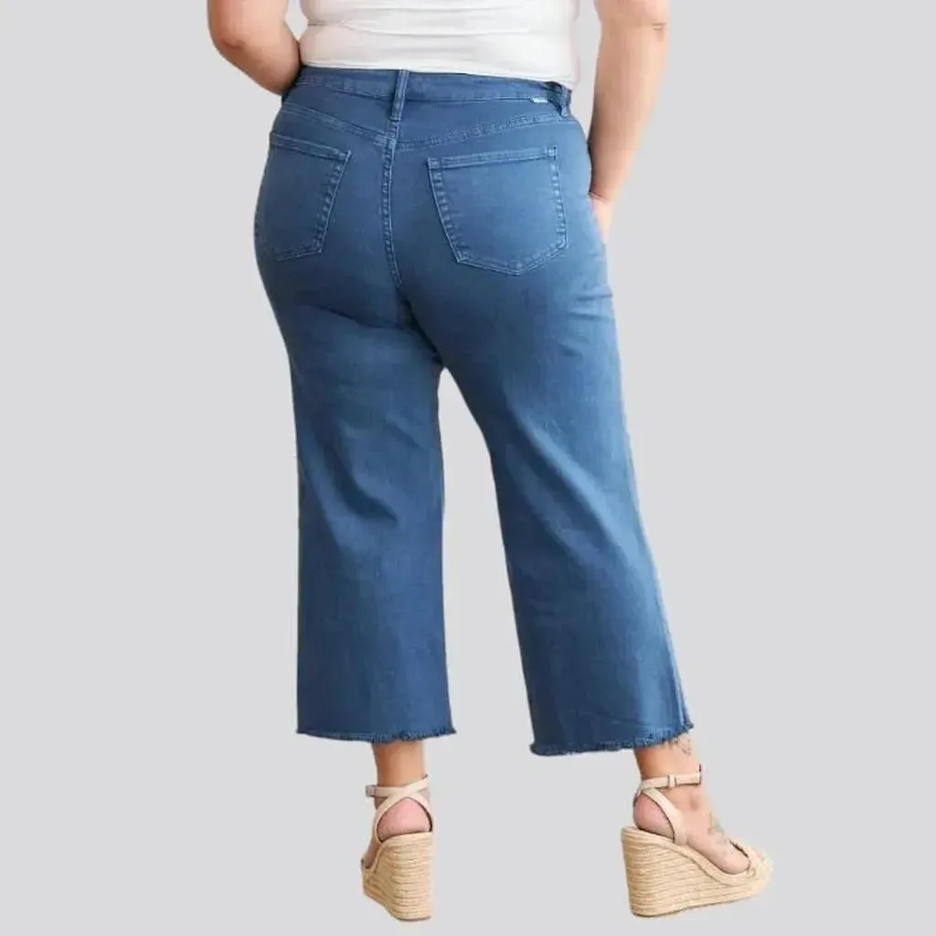 Y2k cutoff-bottoms jeans
 for women